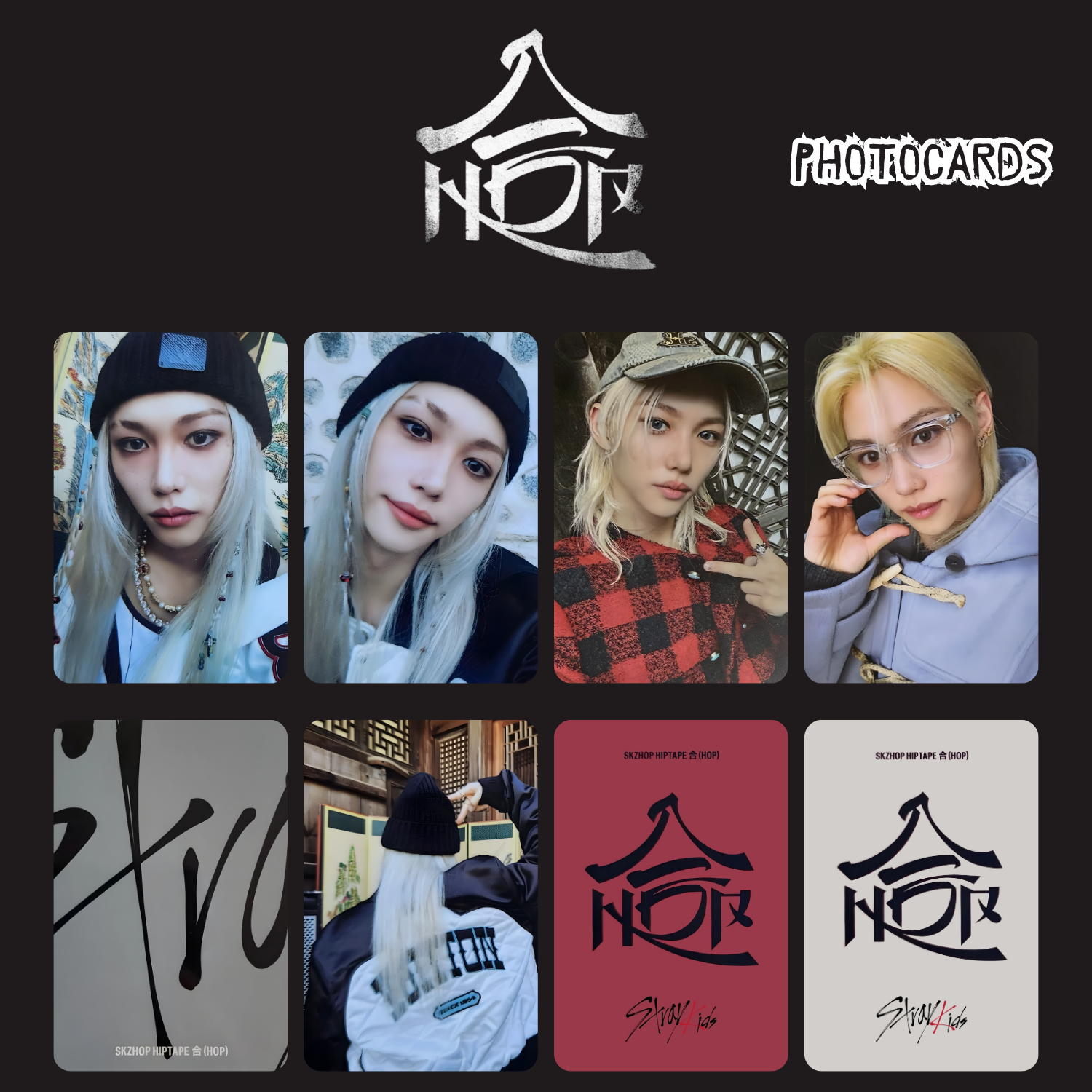 STRAY KIDS Felix '' Skzhop Hiptape '' Photocards Set