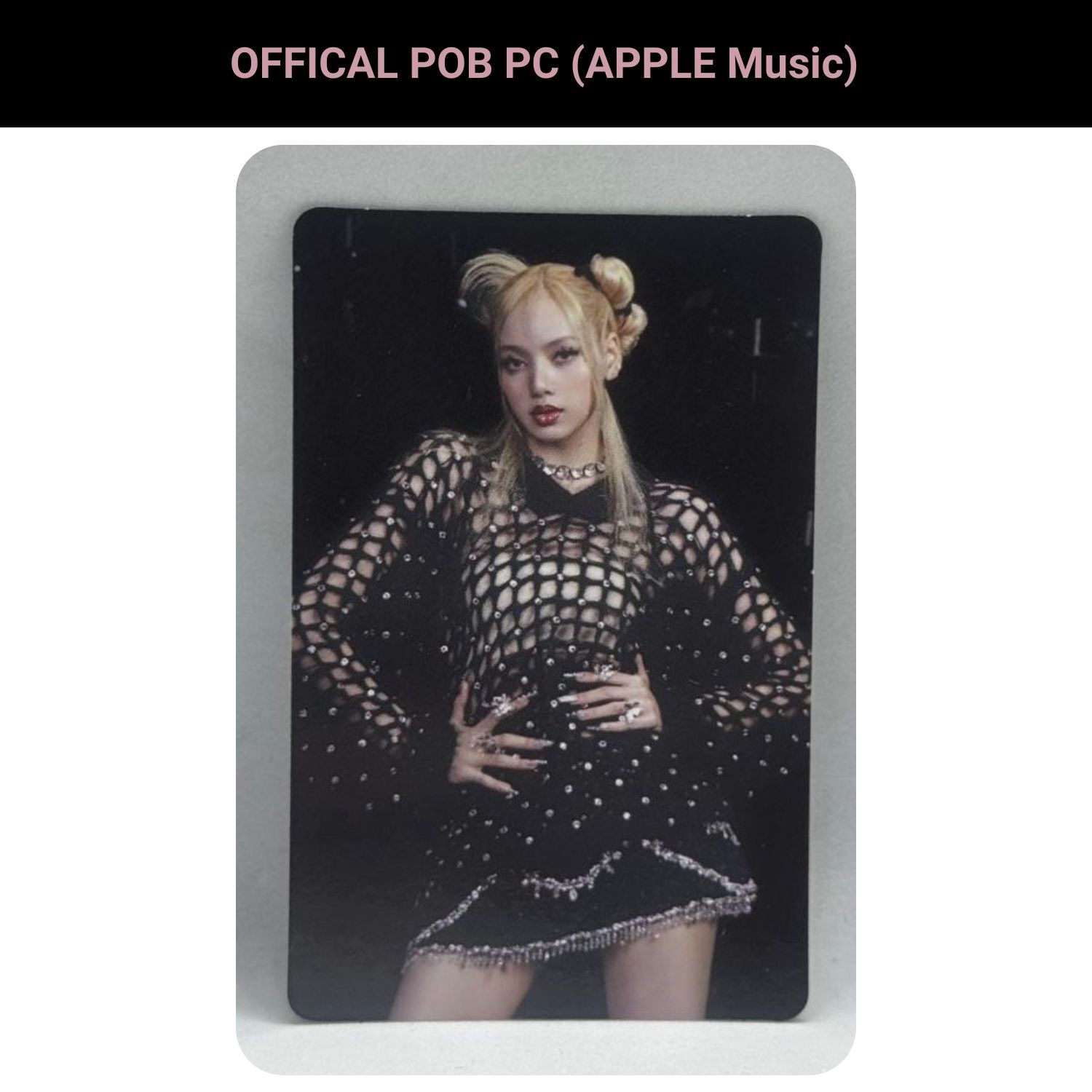 BLACKPINK Lisa '' Born Pink '' Apple Music POB Photocard