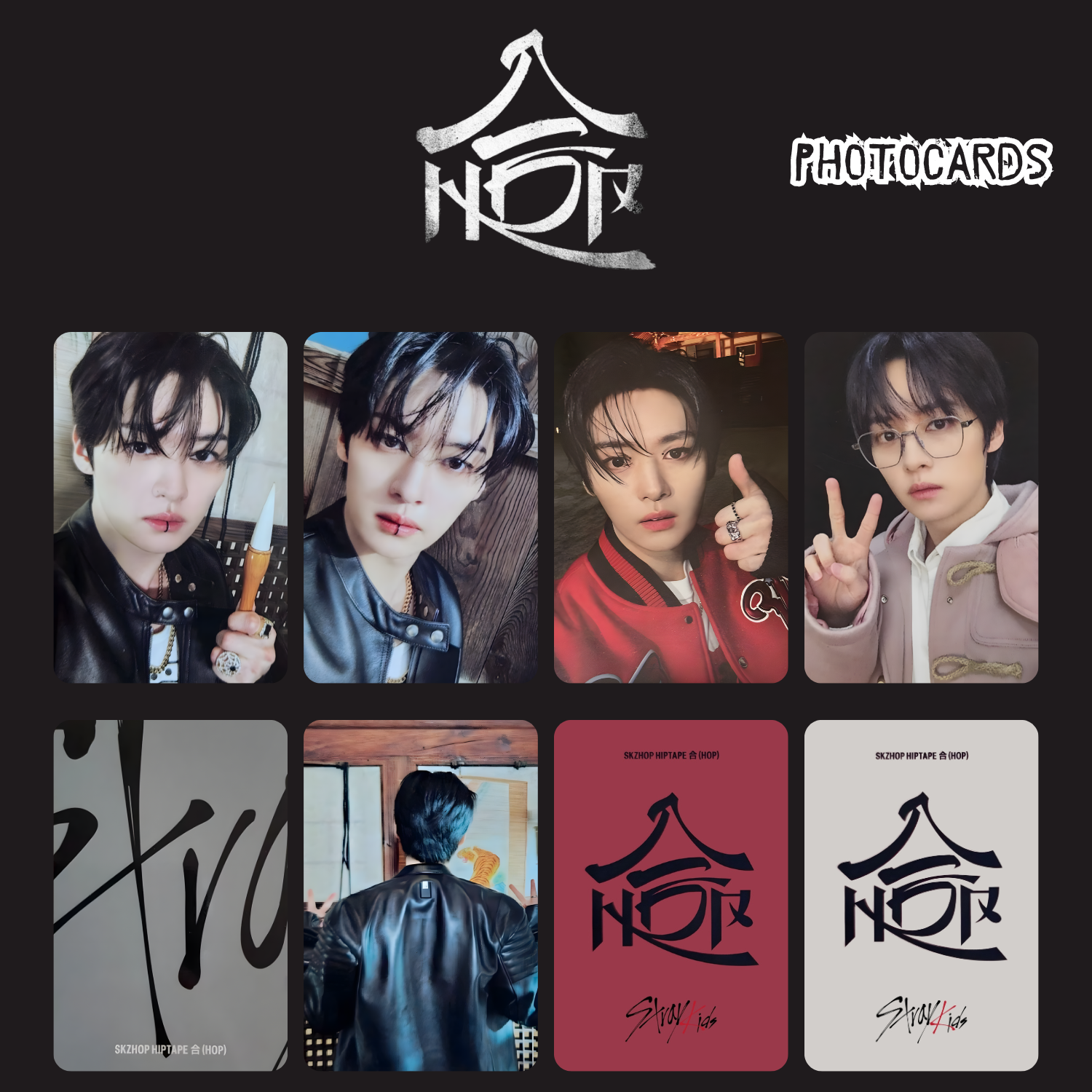 STRAY KIDS Lee Know '' Skzhop Hiptape '' Photocards Set