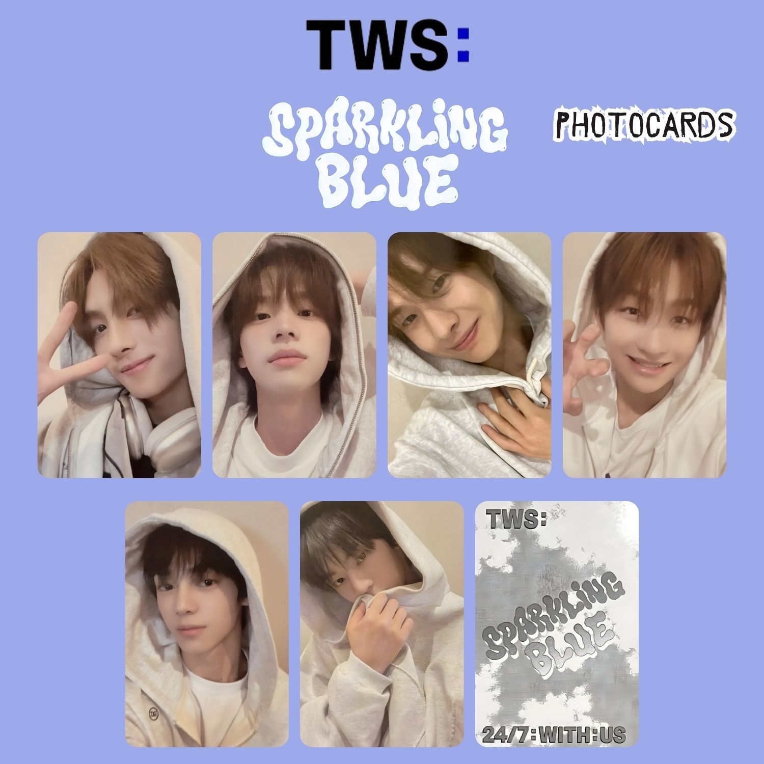 TWS '' Sparkling Blue '' Photocards Set 1