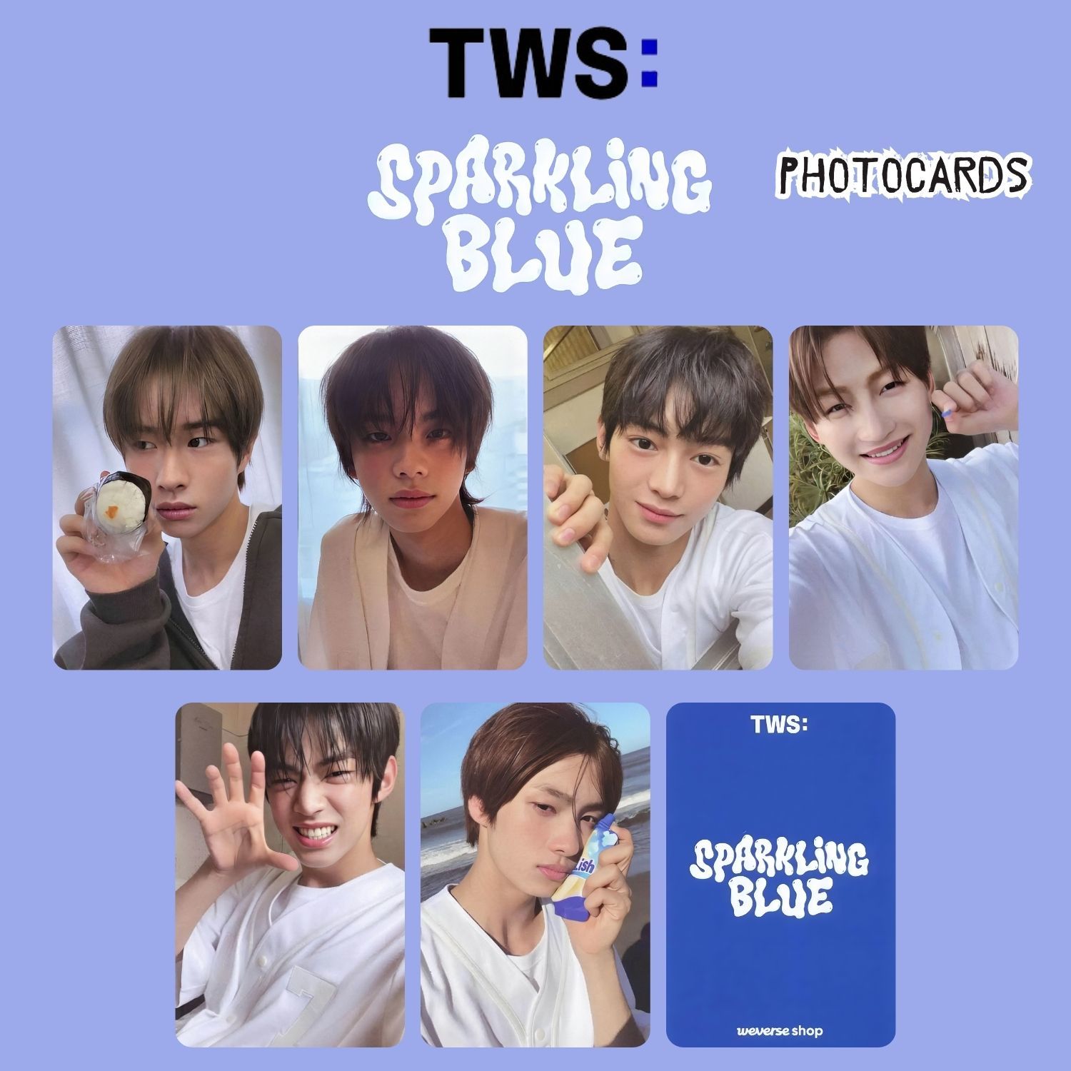 TWS '' Sparkling Blue '' Photocards Set 2