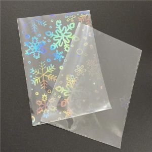 Şeffaf Kar Tanesi Desenli Kart Koruyucu (5 Adet)