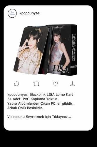BLACKPINK LISA LOMO KART