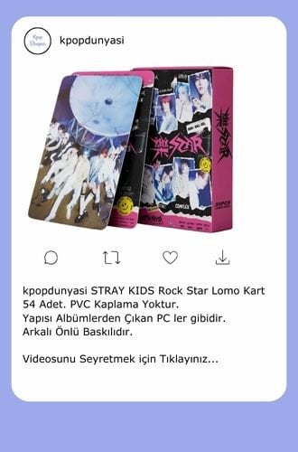 STRAY KIDS ROCK STAR LOMO KART